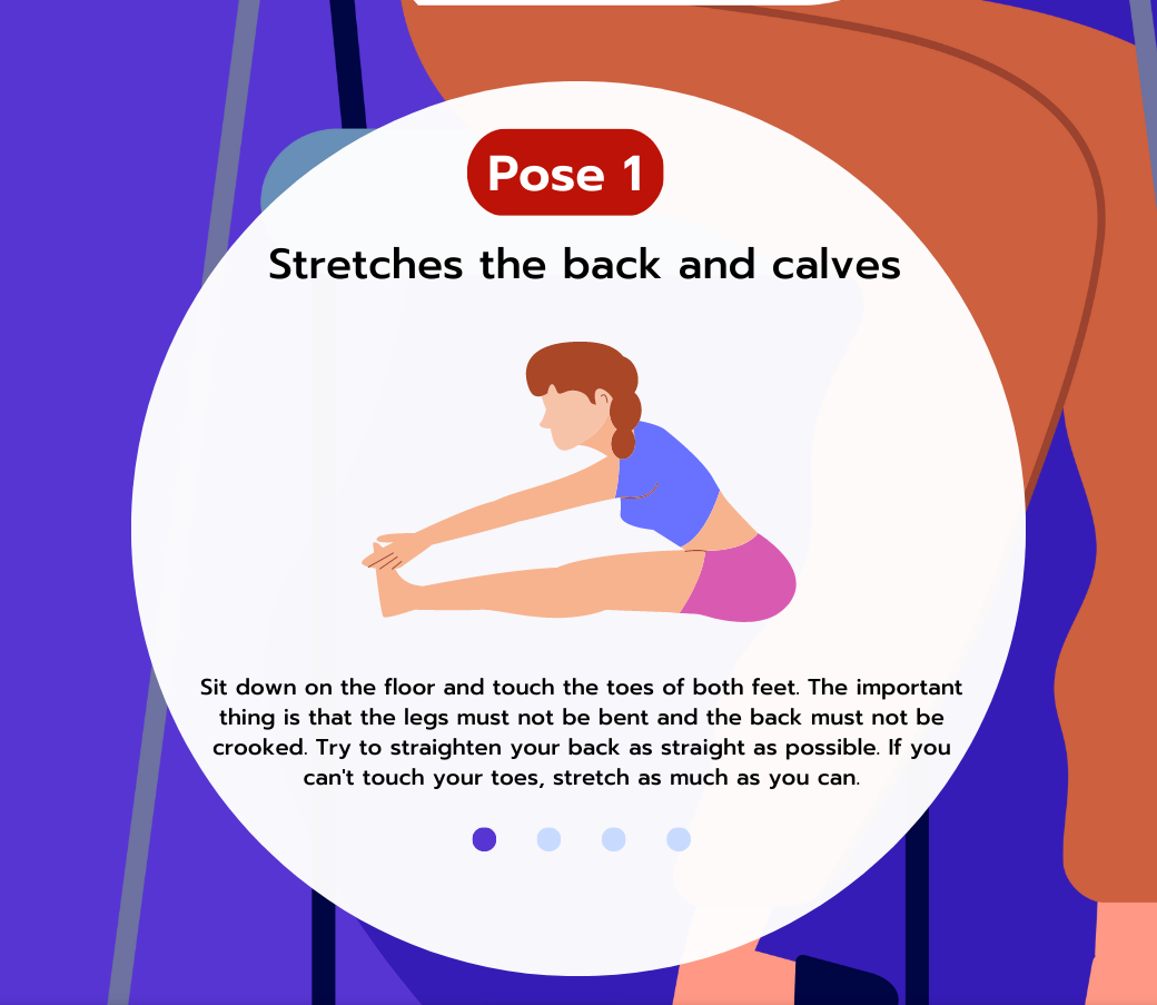 Back stretches for outlet office workers